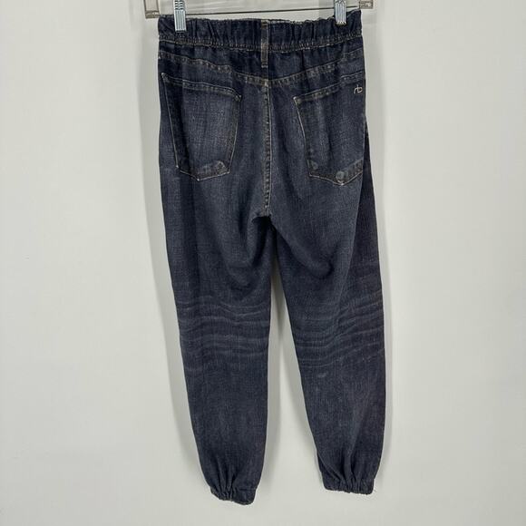 Rag & Bone Miramar Jogger Printed Sweatpants Faux Denim Size XS Blue - Picture 6 of 12